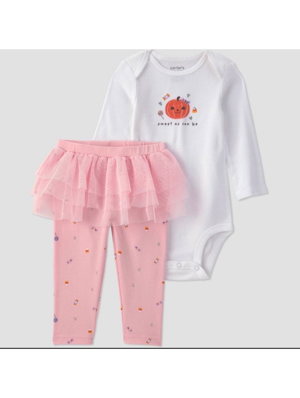 Carter’s Just One You Cotton Baby Girl’s 2 piece Halloween Set - NWT 12 months